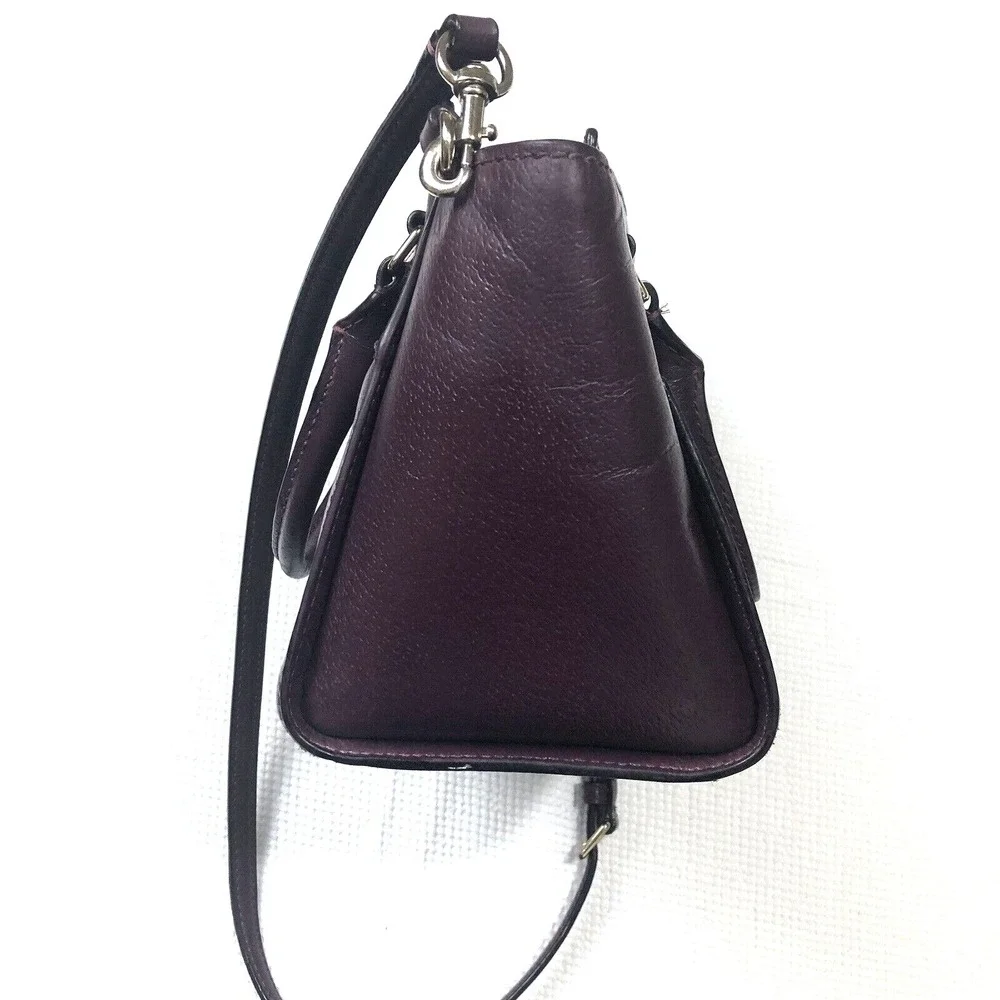 Kate Spade New York Handbag Tote / Crossbody Deep Plum Zip Top Handles and Strap